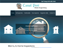 Tablet Screenshot of canalporthomeinspections.com